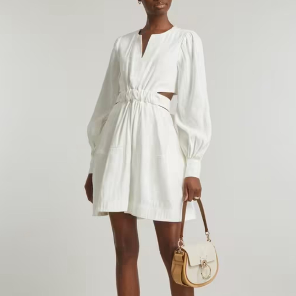 Aje. Spectral V-Neck Mini Dress 12
